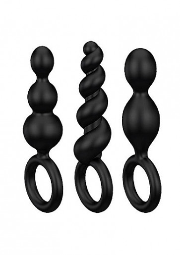 Kit Cunei Anale - Booty Call Plugs Set of 3 - Black