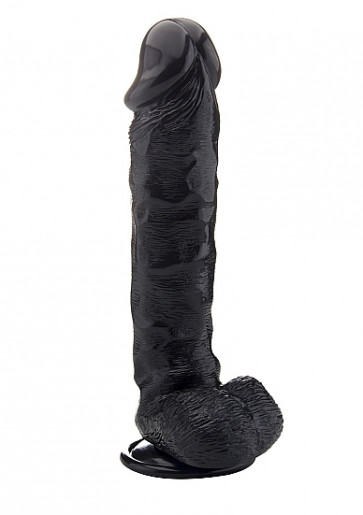 Fallo Realistico  XL - Realistic Cock With Scrotum - 13,4 Inch - Black