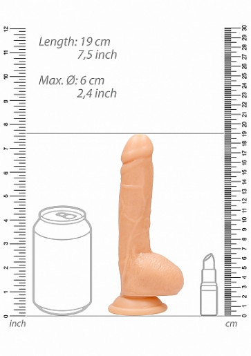 Fallo Realistico - 6.5 Inch Realistic Dildo - Flesh