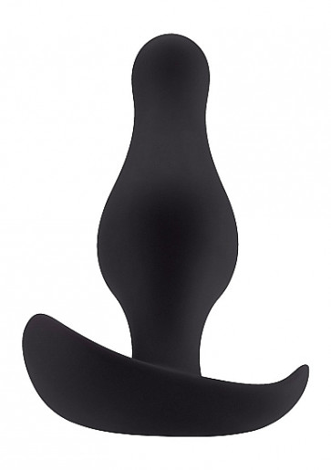 Cuneo Anale - Butt Plug with Handle - Medium - Black