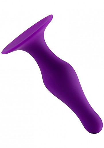Cuneo Anale - Butt Plug with Suction Cup - Large - Purple