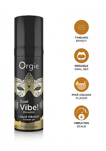 Gel Eccitante  - Dual Vibe! Liquid Vibrator - Pinã Colada