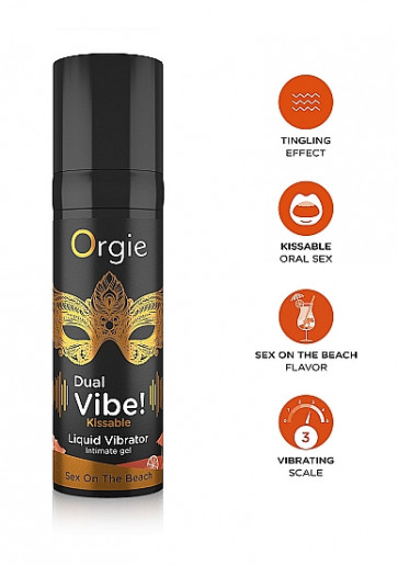 Gel Eccitante  - Dual Vibe! Liquid Vibrator - Sex Beach