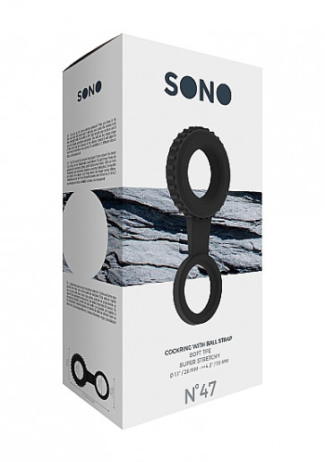 Anello Fallico - No.47 - Cockring with Ball Strap - Black