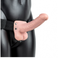 Hollow Strap-On with Balls 18 cm