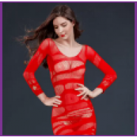 Abito Sexy Chemise Rossa - Moonlight Model 04