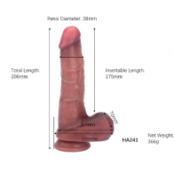 Fallo Realistico - Super Soft Realistic Dual Density Dick