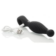 Cuneo Vibrante - Silicone Black Racer Vibrator