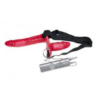 Doppia Cintura Fallica Vibrante - Double Strap-On