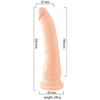 Fallo Realistico PVC Dildo  Size M