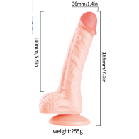 Fallo Realistico - PVC Dildo – Model-B050 