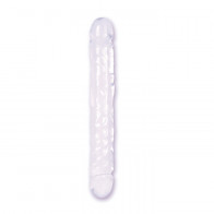 Fallo Doppio - Crystal Jellies 12" Jr. Double Dong - Clear