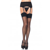 Collant - 2 Pcs Sheer Garter Belt Set OS
