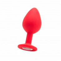 Cuneo Anale - Large Diamond Butt Plug - Red