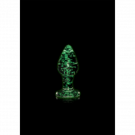 Cuneo Anale Fosforescente - Glass Butt Plug