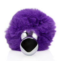 Cuneo Anale - Bunny Tail with Metal Butt Plug - Purple