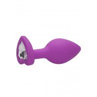 Cuneo anale - Diamond Heart Butt Plug - Regular - Purple