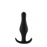 Cuneo Anale - Butt Plug with Handle - Small - Black