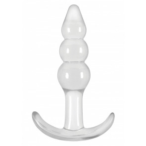 Cuneo Anale - T-Plug  Ripple Transparant