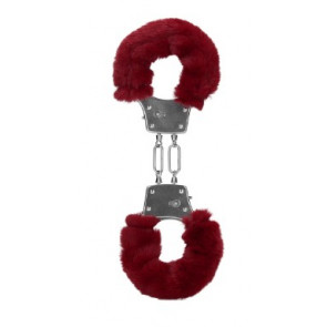 Manette - Furry Metal Hand Cuffs Red