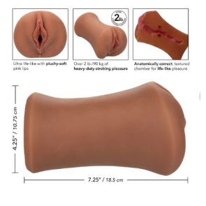 Masturbatore - Stroke It Wet Ass Pussy Brown