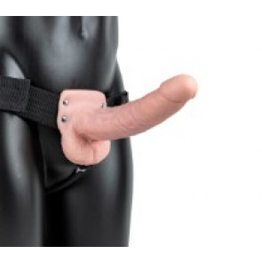 Hollow Strap-On with Balls 23 cm