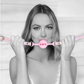 Bavaglio a Sfera Traspirante - Paris Collection - Silicone Ball Gag - Pink