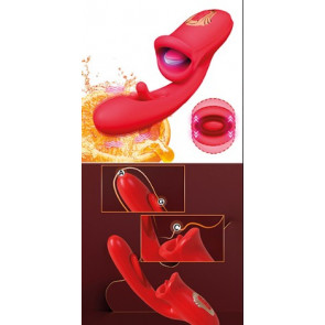 Vibratore - Crazy Tongue Red
