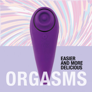 Stimolatore clitoride - Femmegasm Tapping & Tickling Vibrator Purple