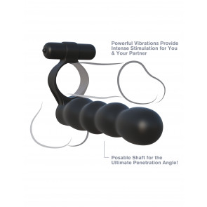 Doppia Penetrazione - Posable Partner Double Penetrator - Black