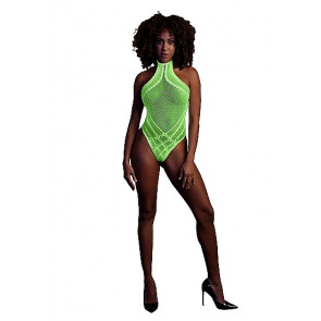 Body con scollo all'americana - Neon Green (XS/XL)