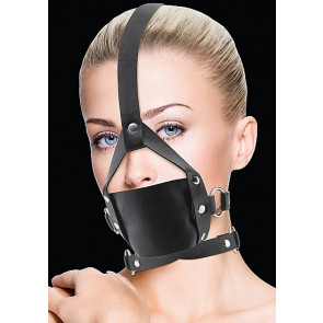 Museruola - Leather Mouth Gag - Black
