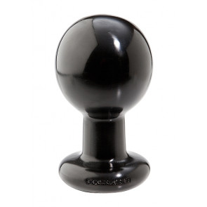 Cuneo Anale - Round Butt Plug - Large - Black