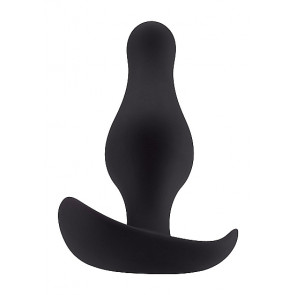 Cuneo Anale - Butt Plug with Handle - Medium - Black