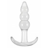 Cuneo Anale - T-Plug  Ripple Transparant
