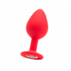 Cuneo Anale - Large Diamond Butt Plug - Red