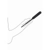 Sonda Ureterale - Silicone Vibrating Bullet Plug With Beaded Tip - Black