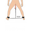 Impalatore anale - Squat Anal Impaler with Spreader Bar and Cuffs