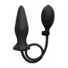 Cuneo Anale Gonfiabile - Inflatable Silicone Plug - Black