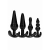 Kit Cuneo Anale - No. 80 - 4-Piece Butt Plug Set - Black
