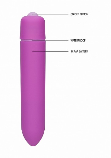 Mini Vibrator - 1 Speed Bullet - Purple