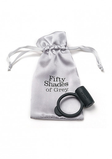Vibrating Cock Ring - Yours and Mine Vibrating Love Ring - Black