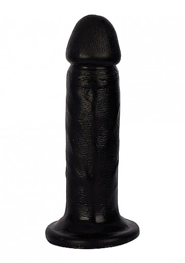 Realistic Dildo - 6 Inch Dong - Black