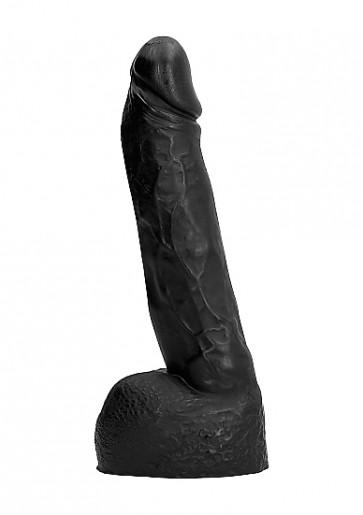 Realistic Dildo - All Black 22 cm