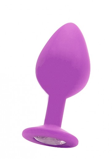 Anal Plug - Large Diamond Butt Plug - Purple