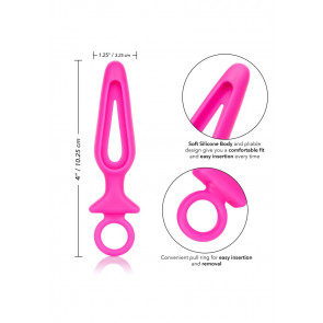 Butt Plug - Silicone Groove Probe Pink