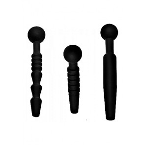 Dark Rods 3 Piece Silicone Penis Plug Set